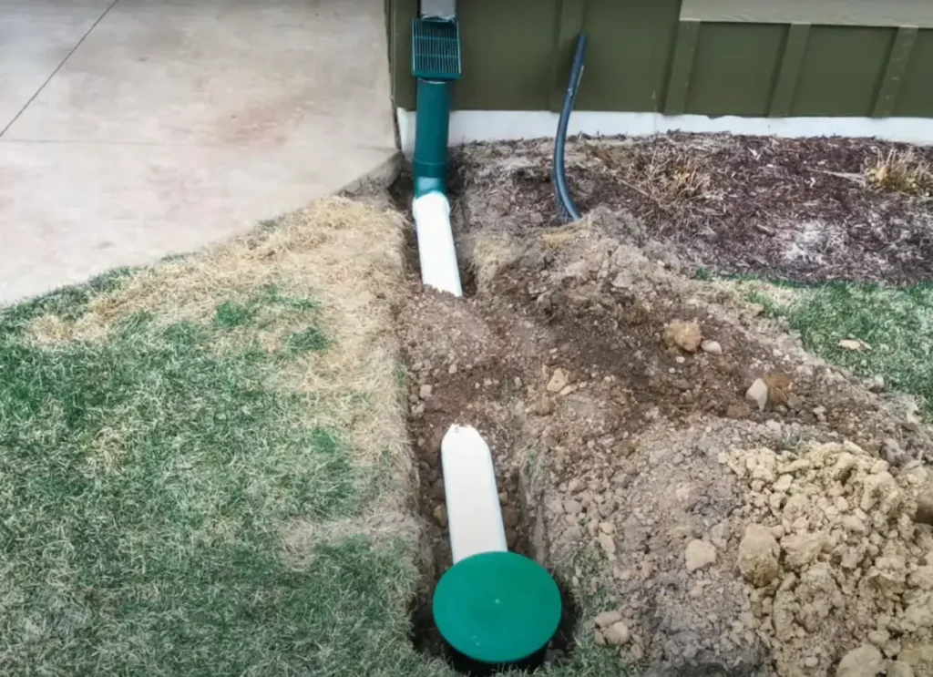 Downspout Drain Cleaning in Vista